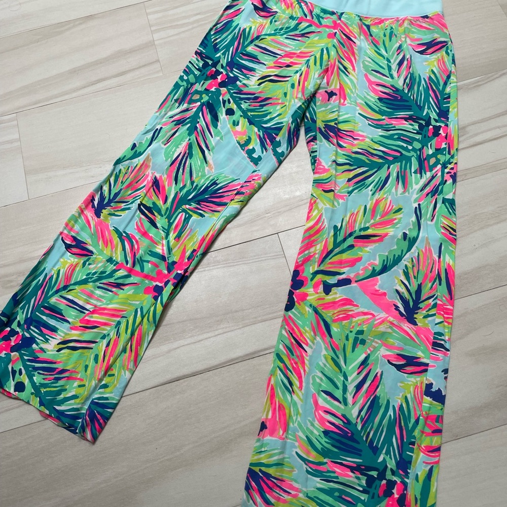 🌴LILLY PULITZER SEASIDE PANTS IN ISLAND TIME M